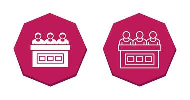 icône de vecteur de jury