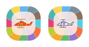 icône de vecteur d'hélicoptère militaire