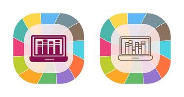 icône de vecteur de bibliothèque en ligne