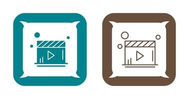 icône de vecteur de lecteur vidéo