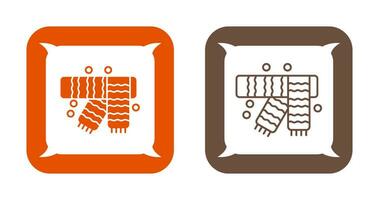 icône de vecteur d'écharpe d'hiver
