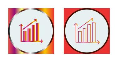 icône de vecteur de statistiques en hausse