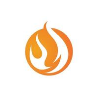 conceptions de logo de flamme de feu icône de symbole de logo modèle de logo de feu vecteur