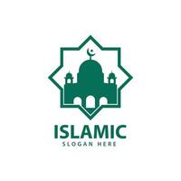 vecteur de conception de logo islamique, illustration d'icône de modèle.