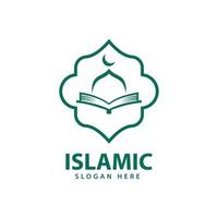 vecteur de conception de logo islamique, illustration d'icône de modèle.