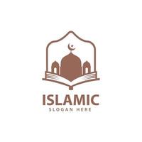 vecteur de conception de logo islamique, illustration d'icône de modèle.