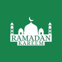 illustration vectorielle de ramadan logo design, ramadan kareem. vecteur