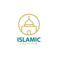 vecteur de conception de logo islamique, illustration d'icône de modèle.