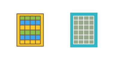 table des taux vecteur icône