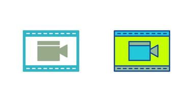 icône de vecteur vidéo et animation unique
