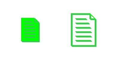 icône de vecteur de document unique