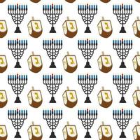 illustration sur le thème grand motif coloré menorah vecteur