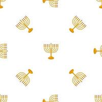 illustration sur le thème grand motif coloré menorah vecteur