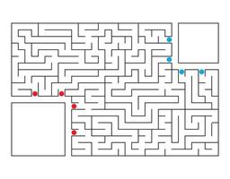 labyrinthe pour les enfants. casse-tête pour les enfants. énigme du labyrinthe. vecteur