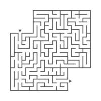 labyrinthe pour les enfants. casse-tête pour les enfants. énigme du labyrinthe. vecteur