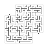 labyrinthe pour les enfants. casse-tête pour les enfants. énigme du labyrinthe. vecteur