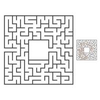 labyrinthe pour les enfants. casse-tête pour les enfants. énigme du labyrinthe. vecteur