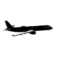 avion silhouette vecteur clipart