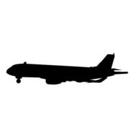 avion silhouette vecteur clipart