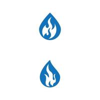 logo de feu dégradé simple moderne. logo de flamme propre simple. vecteur
