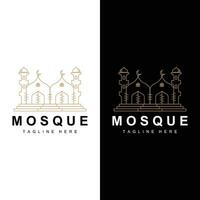 mosquée logo vecteur symbole illustration conception