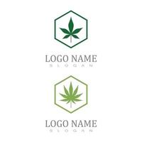 cannabis marijuana chanvre pot feuille silhouettes logo vecteur