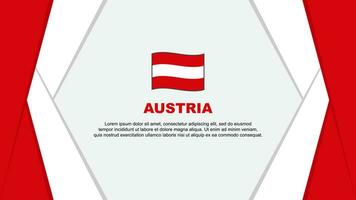 L'Autriche drapeau abstrait Contexte conception modèle. L'Autriche indépendance journée bannière dessin animé vecteur illustration. L'Autriche Contexte
