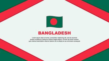 bangladesh drapeau abstrait Contexte conception modèle. bangladesh indépendance journée bannière dessin animé vecteur illustration. bangladesh modèle