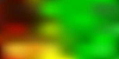 fond flou abstrait vecteur vert clair, jaune.