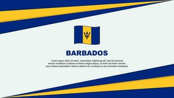 Barbade drapeau abstrait Contexte conception modèle. Barbade indépendance journée bannière dessin animé vecteur illustration. Barbade conception