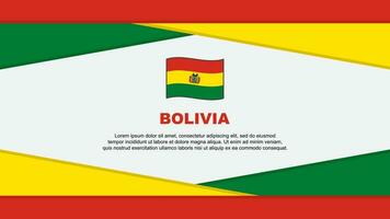 Bolivie drapeau abstrait Contexte conception modèle. Bolivie indépendance journée bannière dessin animé vecteur illustration. Bolivie vecteur