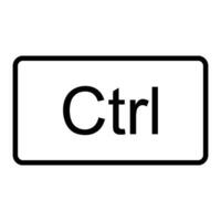 ctrl icône vecteur