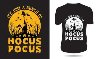 c'est juste une bouquet de hocus pocus, Halloween T-shirt conception vecteur