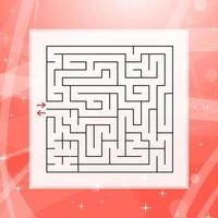 labyrinthe abstrait. jeu pour enfants et adultes. illustration vectorielle vecteur