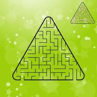 labyrinthe abstrait. jeu pour enfants et adultes. illustration vectorielle vecteur