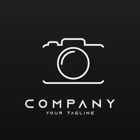 minimal caméra photo ou la photographie logo vecteur
