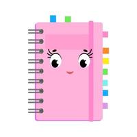 cahier de dessin animé mignon vecteur