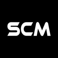 scm lettre logo conception, inspiration pour une unique identité. moderne élégance et Créatif conception. filigrane votre Succès avec le frappant cette logo. vecteur