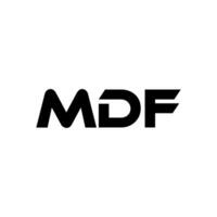 mdf lettre logo conception, inspiration pour une unique identité. moderne élégance et Créatif conception. filigrane votre Succès avec le frappant cette logo. vecteur