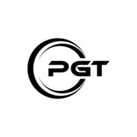 pgt lettre logo conception, inspiration pour une unique identité. moderne élégance et Créatif conception. filigrane votre Succès avec le frappant cette logo. vecteur