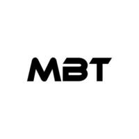 mbt lettre logo conception, inspiration pour une unique identité. moderne élégance et Créatif conception. filigrane votre Succès avec le frappant cette logo. vecteur