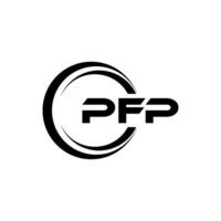 pfp lettre logo conception, inspiration pour une unique identité. moderne élégance et Créatif conception. filigrane votre Succès avec le frappant cette logo. vecteur