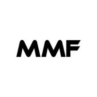 mmf lettre logo conception, inspiration pour une unique identité. moderne élégance et Créatif conception. filigrane votre Succès avec le frappant cette logo. vecteur