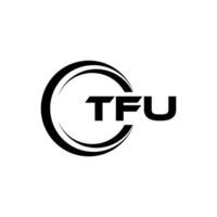 tfu lettre logo conception, inspiration pour une unique identité. moderne élégance et Créatif conception. filigrane votre Succès avec le frappant cette logo. vecteur