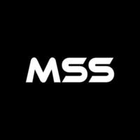 mss lettre logo conception, inspiration pour une unique identité. moderne élégance et Créatif conception. filigrane votre Succès avec le frappant cette logo. vecteur