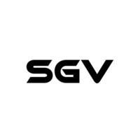 sgv lettre logo conception, inspiration pour une unique identité. moderne élégance et Créatif conception. filigrane votre Succès avec le frappant cette logo. vecteur