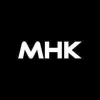 mhk lettre logo conception, inspiration pour une unique identité. moderne élégance et Créatif conception. filigrane votre Succès avec le frappant cette logo. vecteur