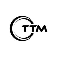 ttm lettre logo conception, inspiration pour une unique identité. moderne élégance et Créatif conception. filigrane votre Succès avec le frappant cette logo. vecteur