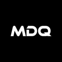 MDQ lettre logo conception, inspiration pour une unique identité. moderne élégance et Créatif conception. filigrane votre Succès avec le frappant cette logo. vecteur