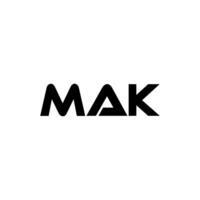 mak lettre logo conception, inspiration pour une unique identité. moderne élégance et Créatif conception. filigrane votre Succès avec le frappant cette logo. vecteur